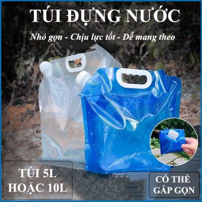 Túi Đựng Nước 10 Lít Gấp Gọn Siêu Nhẹ Tiện Dụng Cho Hoạt Động Ngoài Trời